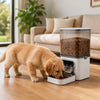 Automatic Pet Feeder Large Capacity Remote Control Durable Plastic Timed Grain Dispenser
