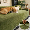 Dog Sofa Cover Scratch-Resistant Herringbone Slipcover for Full Protection