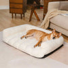 Orthopedic Large Dog Bed with Soft Teddy Fleece and Bolster Support