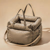 Deluxe Faux Leather Dog Car Seat Booster Bed for Small to Medium Dogs - Waterproof, Non-Slip, Machine-Washable