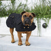 Waterproof Dog Coat with Flanno Lining for All-Weather Protection - Black