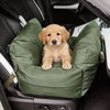 Waterproof Dog Car Seat Bed with Adjustable Safety Leash for Travel