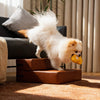 Dog Stairs for Bed Waterproof PU Leather Adjustable Pet Steps Multi-Level