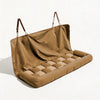 Large Dog Car Seat Bed with Anti-Slip Design & Adjustable Safety Straps