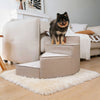 Dog Stairs for Bed, Water-Repellent Faux Leather Pet Steps, Joint-Friendly 2-4 Steps