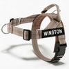 Reflective Adjustable Dog Harness with Name for Small Medium Large Dogs