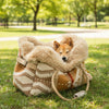 Large Dog Carrier Bag and Snuggle Sleeping Bag Combo, Portable Reversible Design