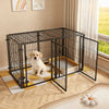Expandable Modern Dog Fence with Cover Wire Construction for Pet Safety and Toilet Area