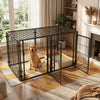 Expandable Modern Dog Fence with Cover Wire Construction for Pet Safety and Toilet Area