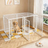 Expandable Modern Dog Fence with Cover Wire Construction for Pet Safety and Toilet Area