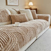 Luxury Plush Sofa Cushion Cover Non-Slip Breathable Fabric Pet-Proof for Living Room