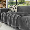 Dog Sofa Cover Chenille Herringbone Design with Tassels