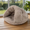 Ultra-Soft Polar Fleece Dog Bed Cave for Small Dogs and Puppies