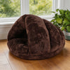 Ultra-Soft Polar Fleece Dog Bed Cave for Small Dogs and Puppies