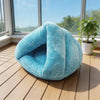 Ultra-Soft Polar Fleece Dog Bed Cave for Small Dogs and Puppies