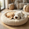 Calming Dog Plush Toy with Heartbeat Simulator & Warming Pack for Anxiety Relief